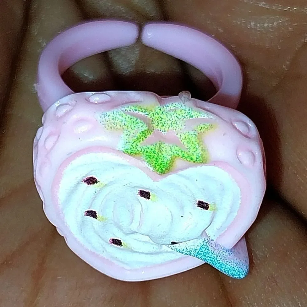 Super cute girls cartoon adjustable ring